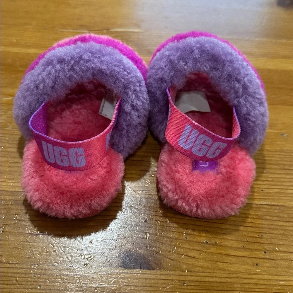 UGG Pink and Purple BABY  Slippers size 7
